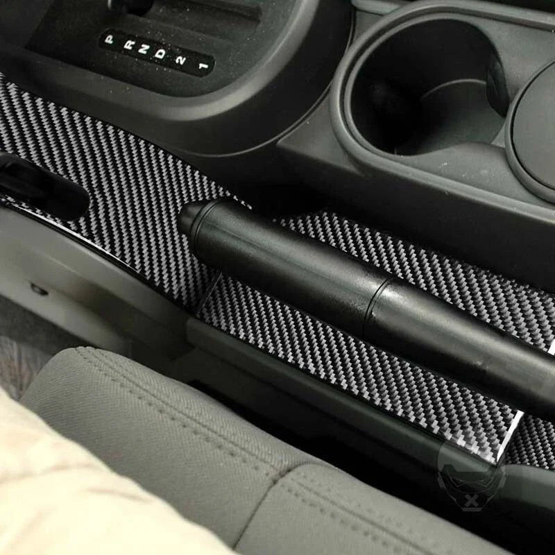 Wrangler 2007-2010 Carbon Fiber Center Console Hand Brake Cover Trim fit