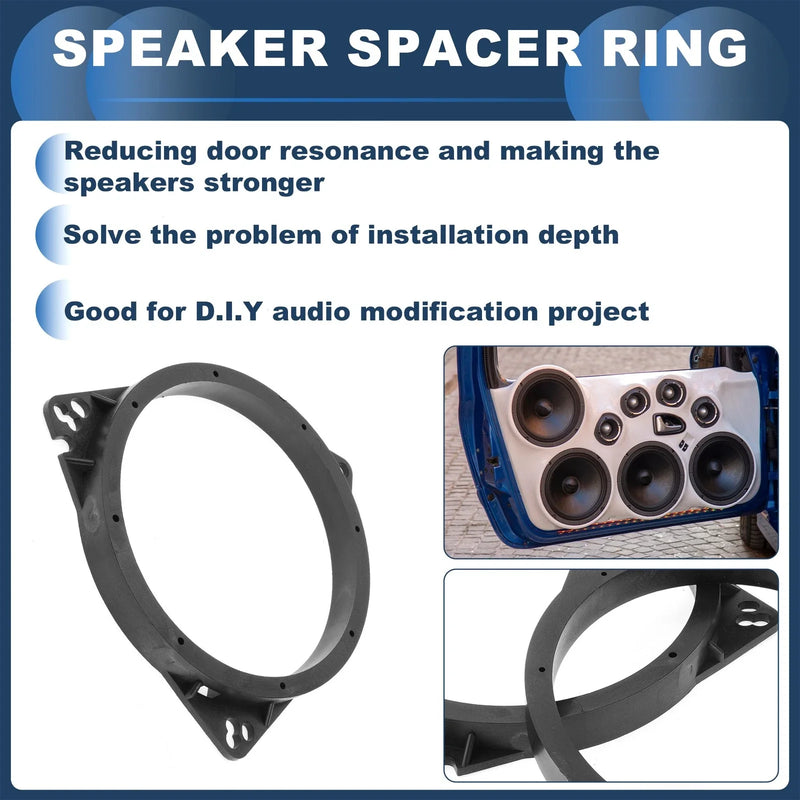 Toyota  - 2 Pcs 6.5" Speaker Spacer Ring Adaptor