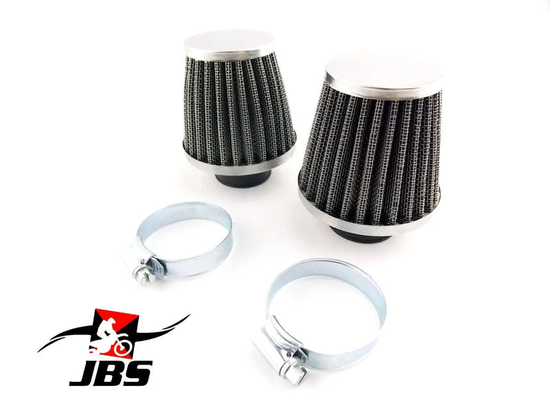 Suzuki GSX400 48mm Chrome Pod Air Filter Cleaner Set (79-87)