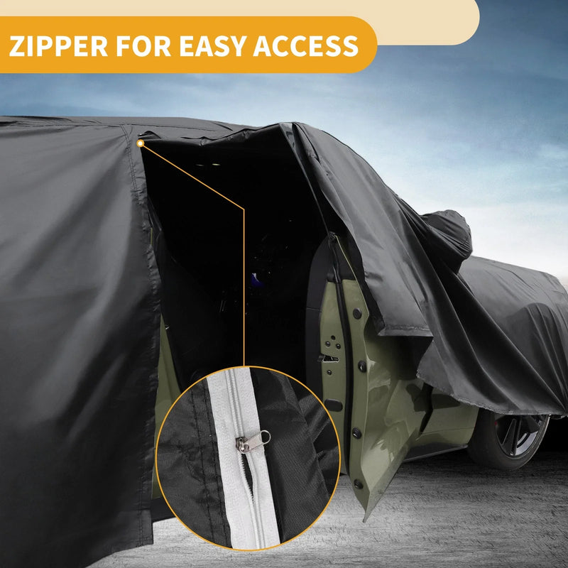 Kia e-Niro 2016-2023 Black Aluminum Film Waterproof Car Cover