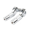 Harley 1'' Handlebar Chrome 6'' Pullback Handlebar Risers Clamp