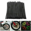 Motorcycle Dirt Bike CRF EXC YZF 72pcs Black Wheel Spoke Wraps