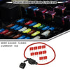 Car 10A Mini Blade Style Fuse Set with 12 AWG Holder