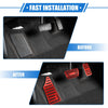 Honda HR-V (2021-2023) Red 3 Pcs Gas Brake Foot Rest Pedals