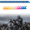 1 x Set Motorcycle Helmet Accessories Decoration Iridescent Plastic PU Glue