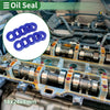 Oil Seal Rotary Shaft Seal TPU 14x24x8mm High Pressure Blue 10 Pcs