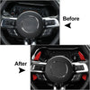 Ford Mustang (2015-2023) Red Steering Wheel Shifter Paddle Extensions