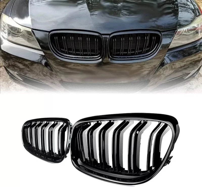BMW E90 E91 Gloss Black Front Kidney Grille (2009–2011)