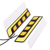 Car DC 12V White Amber COB LED DRL Fog Lights