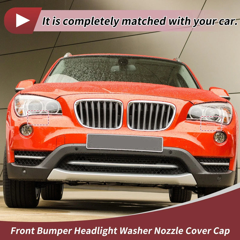 BMW X1 Unpainted Pair Front Left & Right Washer Nozzle Cover Caps