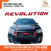 Toyota Hilux Ute Revolution Red Hood ABS Logo Emblem Badge (2015-2023)