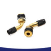 Motorcycle 3 x Brass Angled Tubeless Tyre Tire Valve Stem