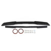Corvette C6 Black Rear Trunk Wing Spoiler with Acrylic Panels (2005-2013)