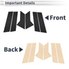 Mazda CX-3 (2015-2021) Black 6 Pcs Door Pillar Window Trim