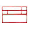BMW 3 Series Carbon Fiber Red Console Radio CD Panel Cover Trim (1991-1999)