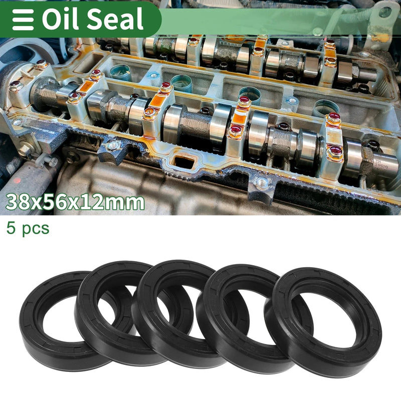 Oil Seal 5 x 38x56x12mm NBR Rubber Rotary Shaft Seal