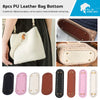 DIY Crochet Bag Bottom Oval Accessories 8PCS PU Leather Shaper Base Pad