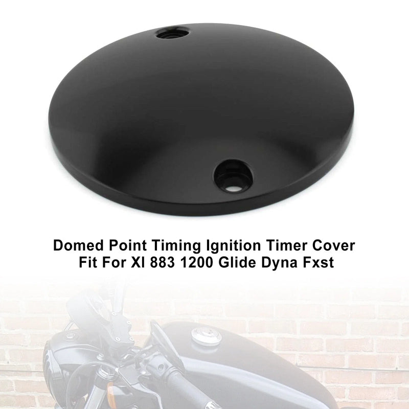 Harley XL 883 1200 Curved Ignition Timing Cover Black (2004-2023)