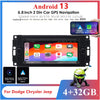 Jeep Ram Dodge Chrysler 6.8" Android 13 Stereo Radio GPS Navi OBD RDS