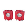 Dirt Pit Bike ATV Red Fat Bar Mount Clamps Risers Adaptor 7/8 to 1-1/8