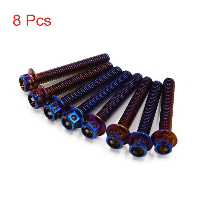 Motorcycle 8Pcs / M6 x 40mm / Hexagon Bolts Screws Fastener