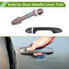 Toyota Highlander Carbon Fiber Black Exterior Door Handle Cover Trim (15-19)