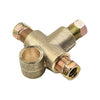 Metric M10 Pipe Fitting 3 Way Brake T Piece Tee with 3 Male Nuts