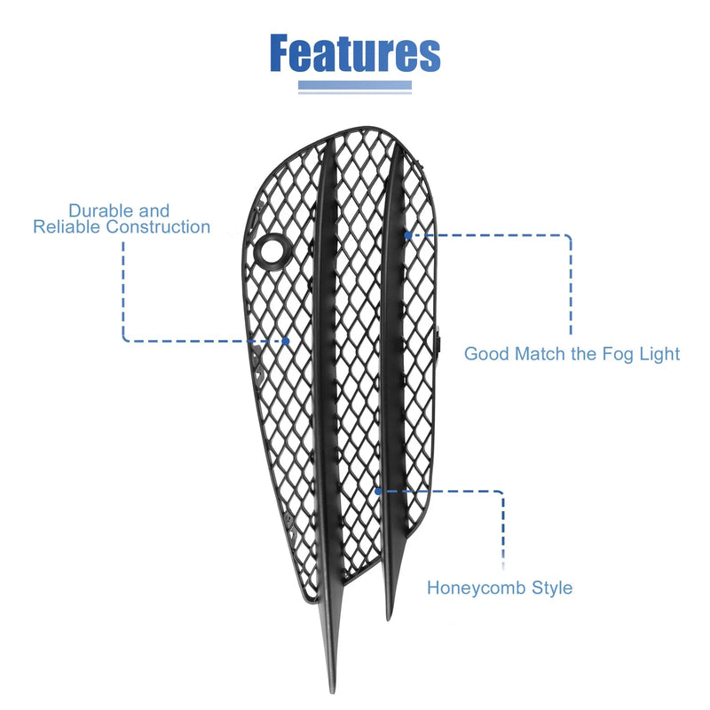 Mercedes-Benz Front Fog Light Grille Cover Trim (2010-2015)