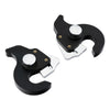 Harley Touring FLHR Black Sissy Bar Luggage Rack Docking Latch Clip Kit