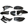 Dirt Bike BLK TTR 110 Plastics Body Kit, Seat & Tank
