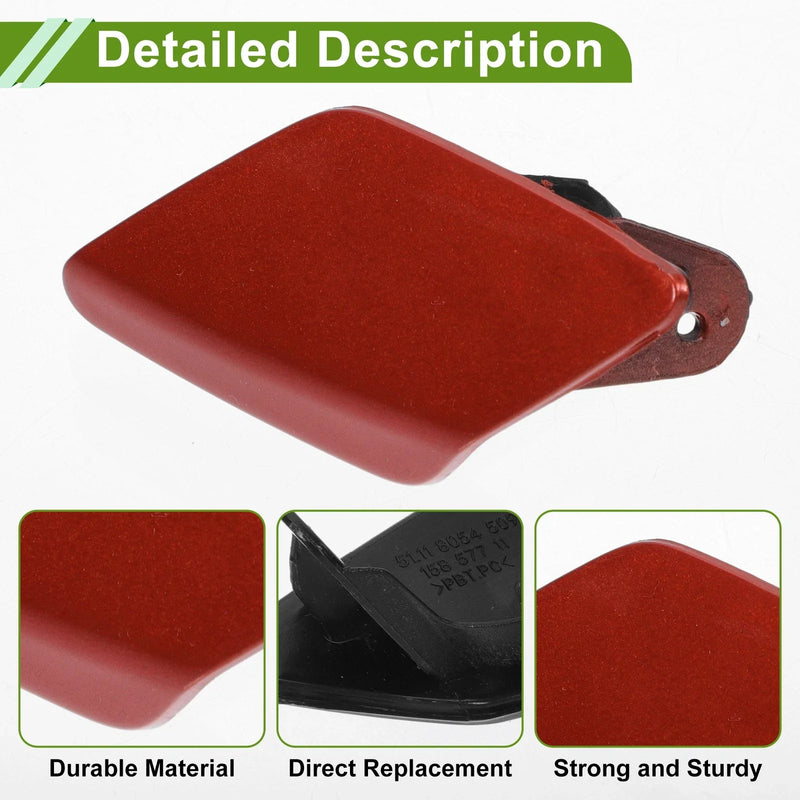 BMW 428i Red Front Left Washer Nozzle Cover Cap (2014-2016)
