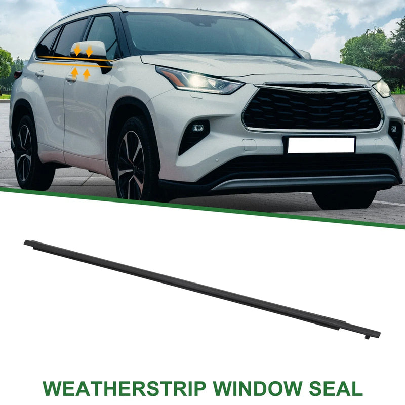 Toyota Highlander 1pc Front Left Weatherstrip Window Seal PVC