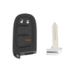 Jeep Cherokee (2014-2019) 3 Button Black Key Fob Shell Case