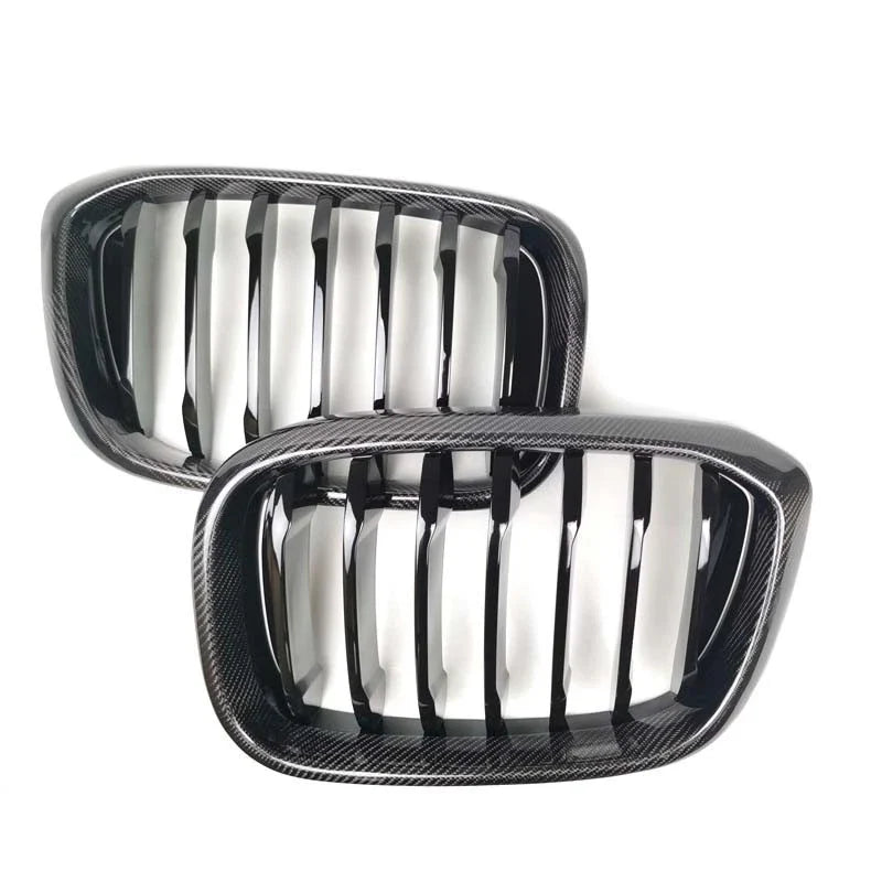 BMW X3 G01 X4 G02 2018-2021 Gloss REAL Carbon Fiber Front Bumper Grille