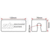 Orange SCB Models Outboard Tilt/Trim Motor Support Trim Block