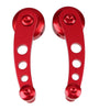 Truck Pickup Door - Red 2 x Billet Aluminum Window Crank Handles
