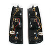 Pair Tail Light Rear Lamp Black Fit Isuzu KBZ Holden Rodeo UTE Pickup 1981-88 DE