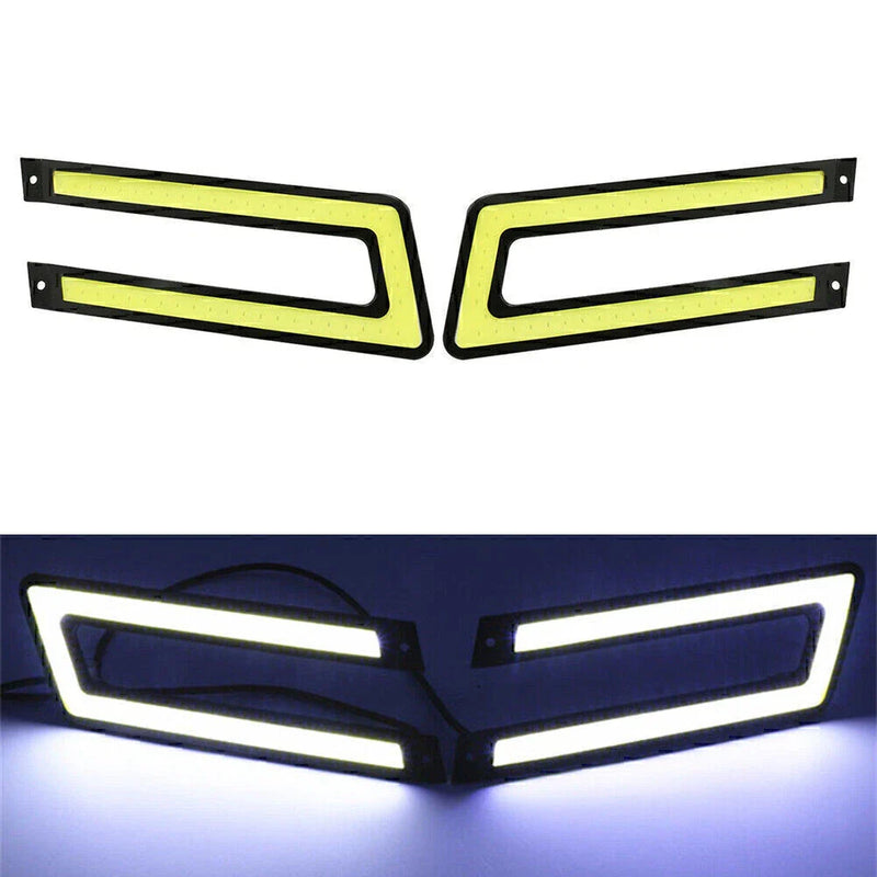 Universal Car Fog Lamp White COB DRL LED Daytime Running Lights