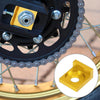 Motorcycle Chain Adjuster Block Gold Tone / 2 x 12mm Hole Dia / Chain Adjuster Block