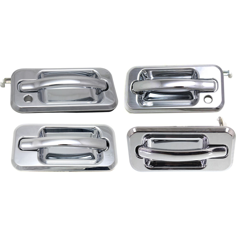 Exterior Door Handle For 2003-2009 Hummer H2 All Chrome