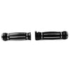 Harley Touring Black CNC Billet Aluminum 1" Handlebar Grips