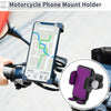 Motorcycle Purple Phone Mount Holder 4.7-7.2