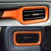 Ford Maverick 2 x Orange Side Air Vent Outlet Trim Covers (2022-2023)
