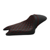 Harley Sportster 883 1200 Black Red Driver Passenger Seat (2004-2022)