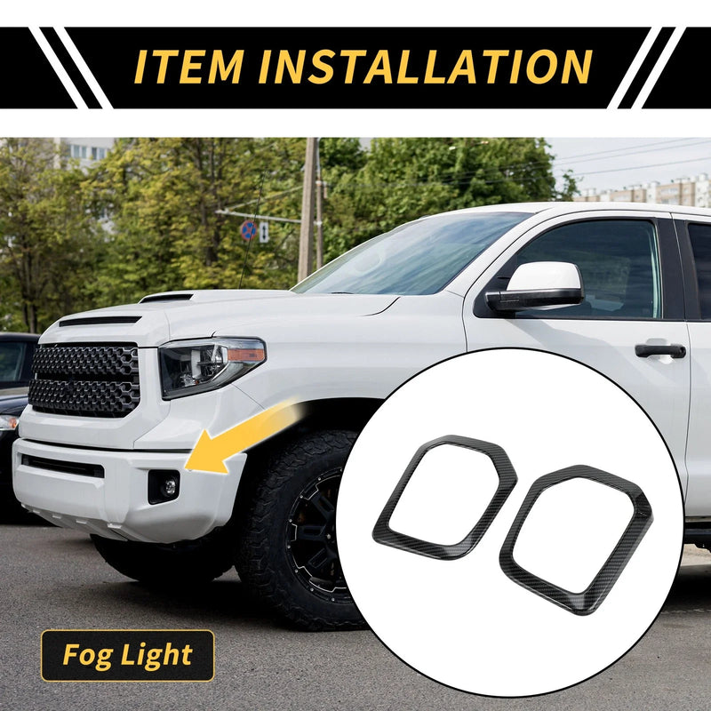 Toyota Tacoma Carbon Fiber Fog Light Grill Cover Trims (2016-2023)