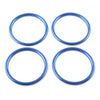 Audi A1 S1 2010-2018 Blue 4 x Pcs Air Condition Vent Outlet Inner Ring Trim