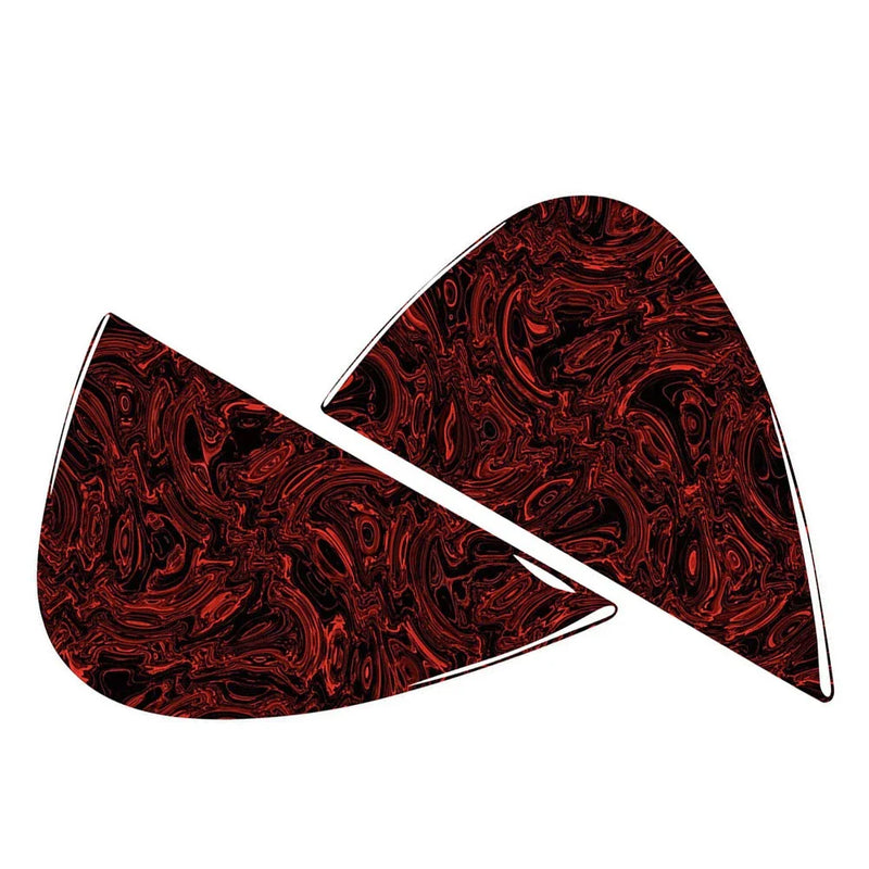 Benz C Class W205 Fire Red Dashboard Side Panel Covers (2015-2021)