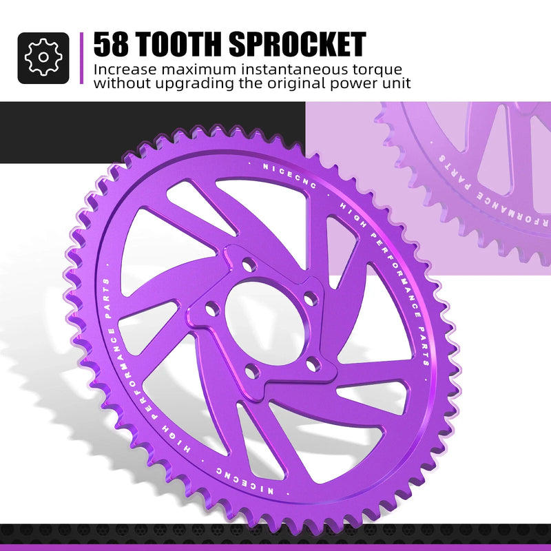 Surron Light Bee X Chain Guard & 58T Rear Sprocket (2020-2023)