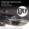 BMW X1 Black Door Leather Anti Kick Pad Sticker 1 Set (2011 - 2015)