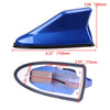 Car - AM / FM Signal Aerial Blue Shark Fin Roof Antenna